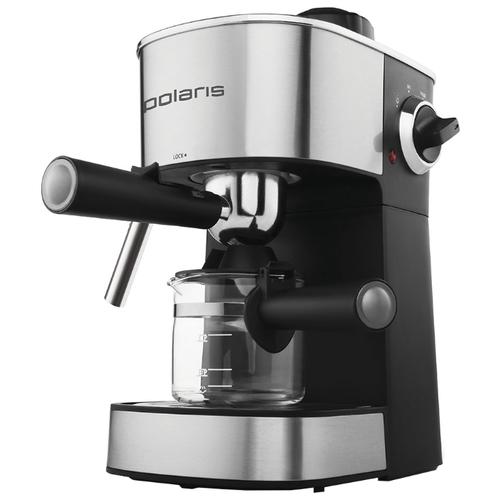Кофеварка эспрессо Polaris PCM 4008AL нерж/черный