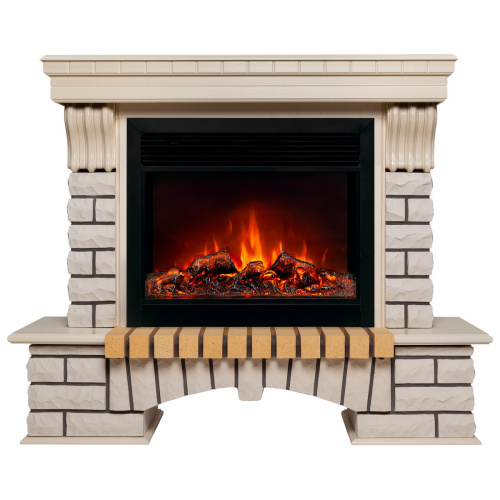 Электрокамин RealFlame Country 26 WT с очагом Moonblaze Black