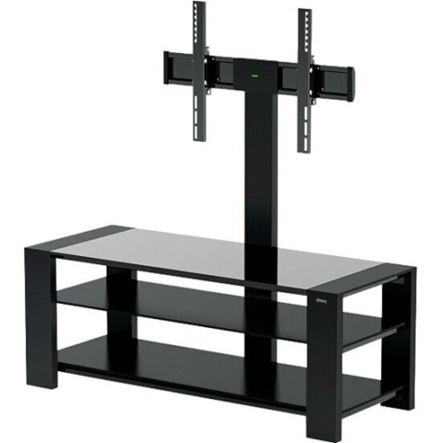 Стойка для ТВ HOLDER TV-32110 черный матовый+черное стекло