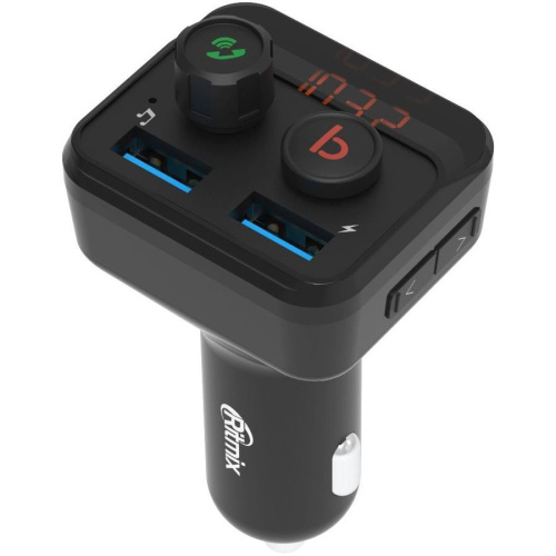 Автомобильный FM-модулятор Ritmix FMT-B100 черный (80000554)