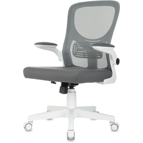 Кресло Бюрократ Aster N-W темно-серый TW-04 Neo Grey сетка/ткань крестов. пластик пластик белый