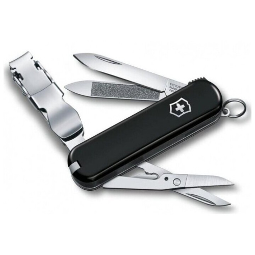 Складной нож Victorinox Nail Clip 580 0.6463.3, функций 8, 65мм, черный