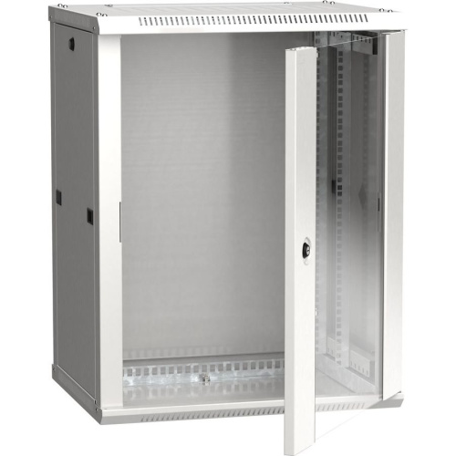 Шкаф коммутационный ITK Linea W (LWR3-12U64-GF) настенный 12U 600x450мм пер.дв.стекл серый сталь