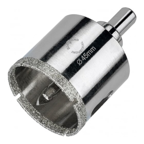 Коронка алмазная по керамограниту с центрирующим сверлом Diamond Industrial DIDCSC045 45мм