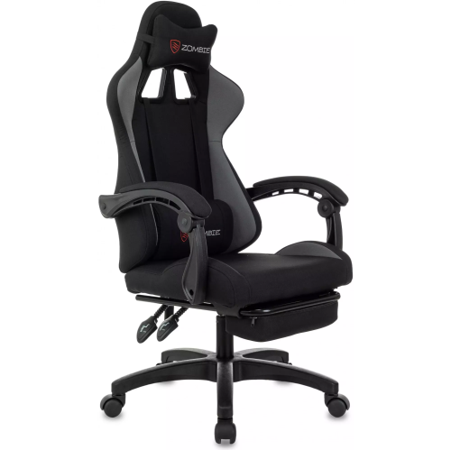 Кресло игровое ZOMBIE Shadow G на колесиках, ткань, серый