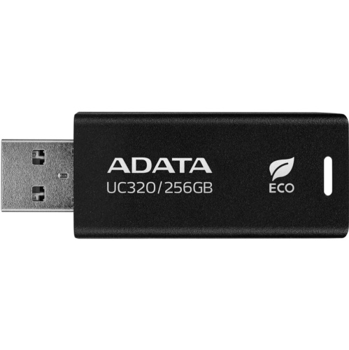 USB-флешка A-DATA UC320 (UC320-256G-RBK/BK) 256GB USB 3.2, черный выдвижной