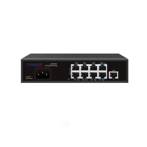 Коммутатор Trassir TR-NS1109-120-8PoE неуправляемый