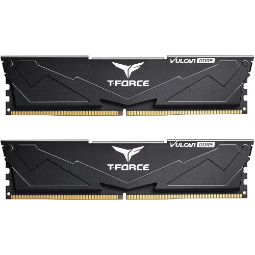 ОЗУ TEAMGROUP T-Force Vulcan 32GB (FLBD532G6000HC38ADC01) (2x16GB) DDR5 6000MHz CL38 (38-38-38-78) 1.25V / Black