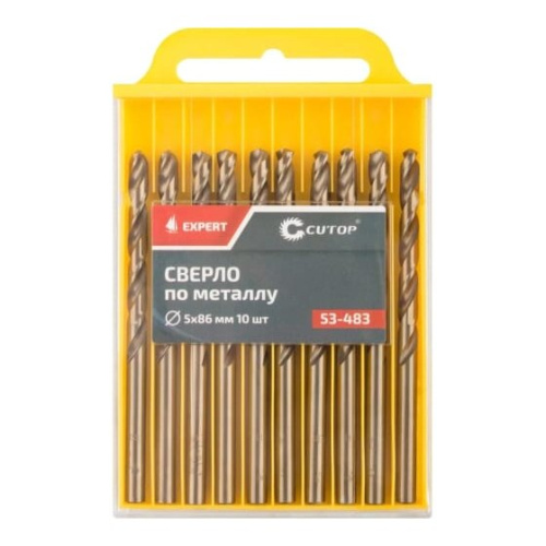 Сверло Cutop Expert 53-483 5*86 по металлу 10 шт