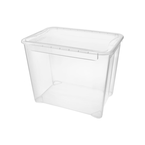 Ящик универсальный Econova Кристалл Xl 433204601, 555х390х435мм, 70л Бесцветный