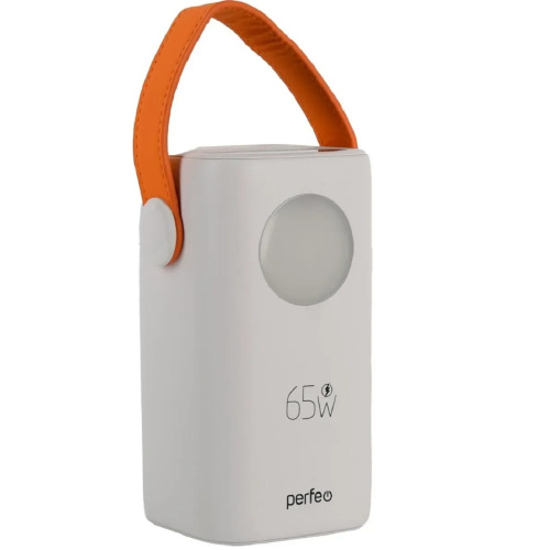 Powerbank Perfeo PF_E1635 Moon 65W 40000 mAh/LED дисплей/PD+QC 3.0/2Type-C/2 USB/,max 65W/White