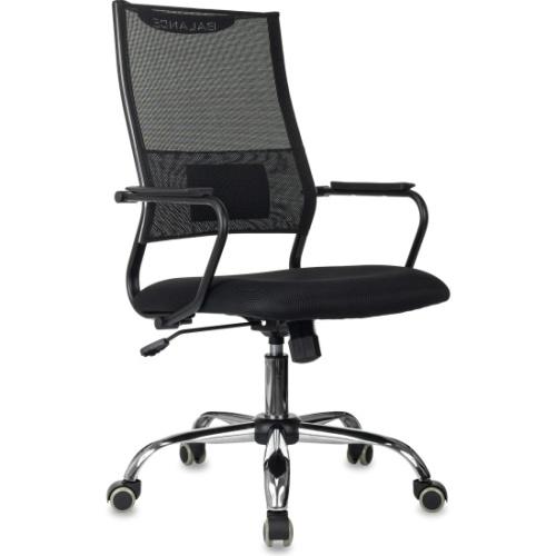 Кресло Бюрократ CH Balance SL черный Elastic-102 сетка/ткань крестов. металл хром