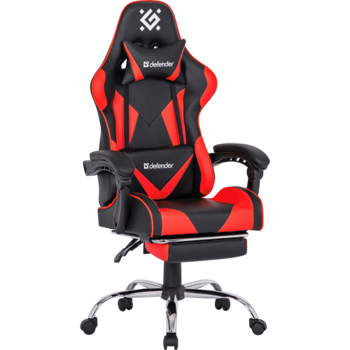 Кресло DEFENDER Pilot (64354) Черный/Красный, полиуретан