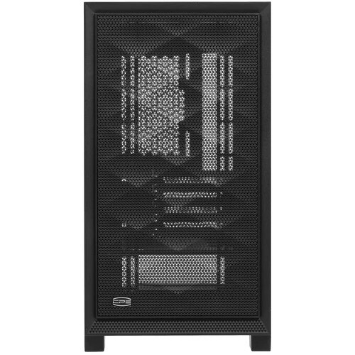 Корпус PcCooler C3D310 BK, без БП, Mesh Mid Tower, Black, TG, 0.6 SPCC, no fans mATX, mITX 165/350/200mm 3x2.5", 2x3.5", 4xPCI 2xUSB-A 3