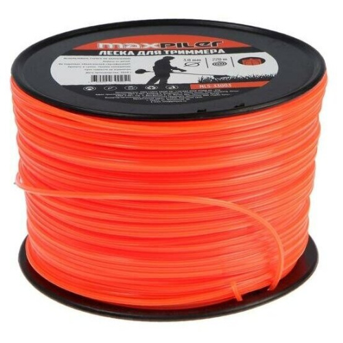 Леска для триммера maxpiler mLS-33003N 3.0mm*3LB, звезда, 216м бухта
