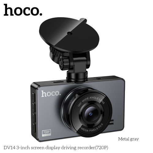 Видеорегистратор HOCO DV14 3-inch screen display 720P серый
