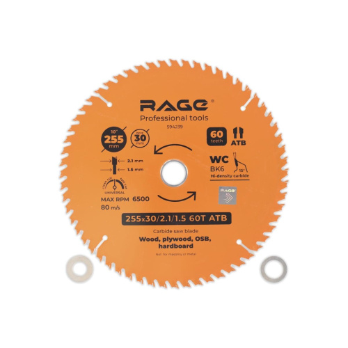 Диск пильный VIRA by Rage Universal 594239 255мм