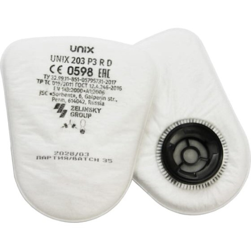 Фильтр противоаэрозольный Unix 203 (102-022-0001) P3 R D 2шт