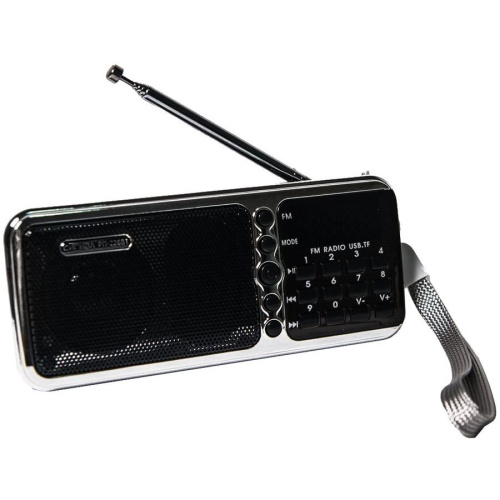 Радиоприемник портативный Сигнал РП-226BT черный/серебристый (17 833)
