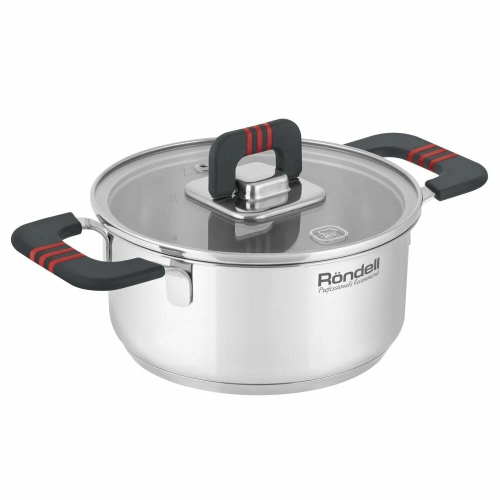 Кастрюля Rondell Stripes RDS-1636 1.2л стальной