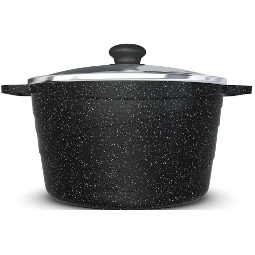 Кастрюля Нева Металл Посуда NG6630 Neva Granite со стекл. крышкой 3л