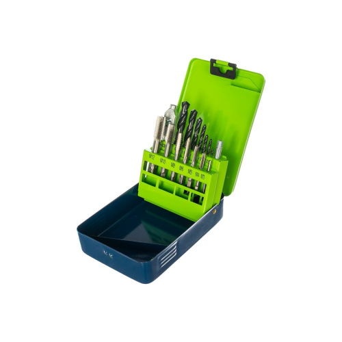 Набор сверли и метчиков СИБРТЕХ 77305 15 предметов