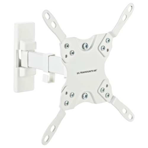 Кронштейн для телевизора Ultramounts UM 864W белый 13"-42" до20кг поворотно-выдвижной и наклонный
