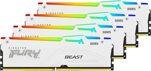 Оперативная память Kingston FURY Beast White RGB [KF556C40BWAK4-64] 64 ГБ