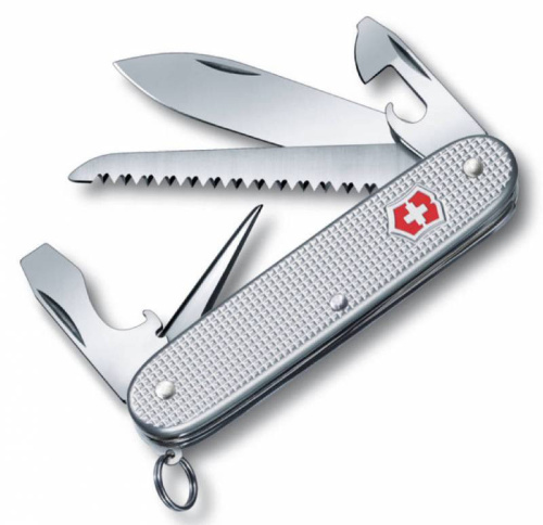 Нож перочинный Victorinox Farmer Alox (0.8241.26) 93мм 9функций серебристый