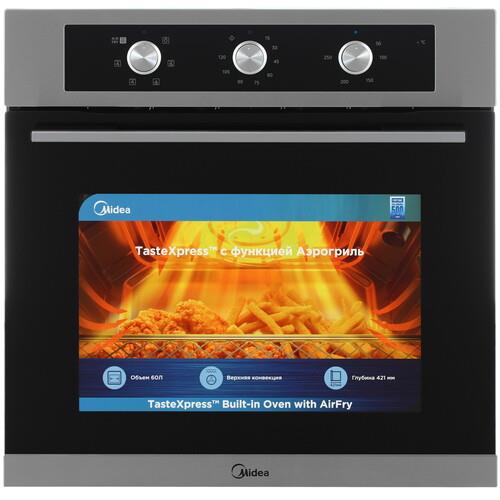 Электрический духовой шкаф Midea MO37003X серебристый