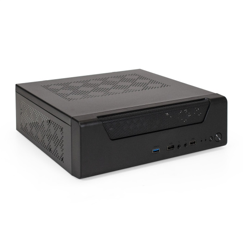 Корпус ExeGate FL-102 EX294018RUS Desktop (mini-ITX, без БП, 2*USB+1*USB3.0, аудио, черный)