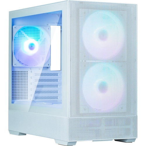 Корпус ZALMAN P30 Air, mATX, White, Window, 2xCombo (3.5'' or 2.5''), 3x2.5", 1xUSB Type-C, 1xUSB3.0, Front 2x140mm ARGB, Rear 1x140mm ARGB