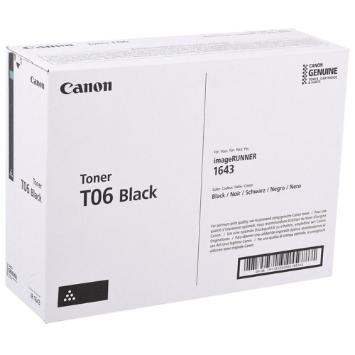 Тонер-картридж Canon 3526C002 T06 для IR1643s. чёрный. 20 500 страниц.