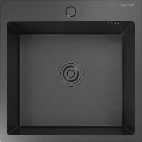Кухонная мойка GranFest 5050 PVD нержавеющая сталь, графит