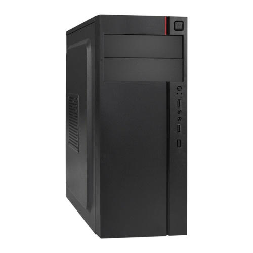 Корпус Exegate AA-440 EX290172RUS Miditower ATX, без БП, 2*USB, аудио, черный