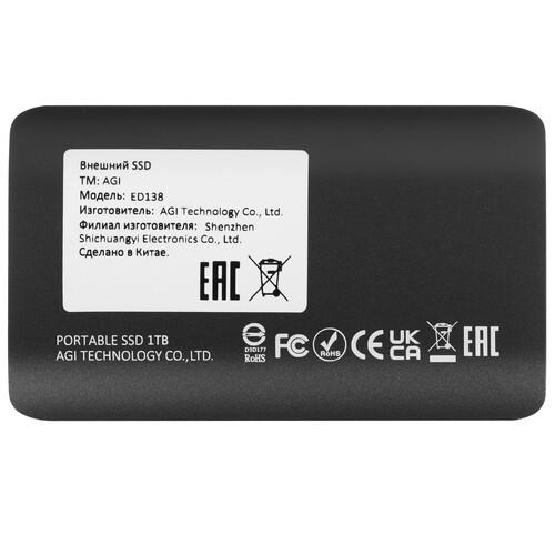 1000 ГБ Внешний SSD AGI ED138 [AGI1T0GIMED138]
