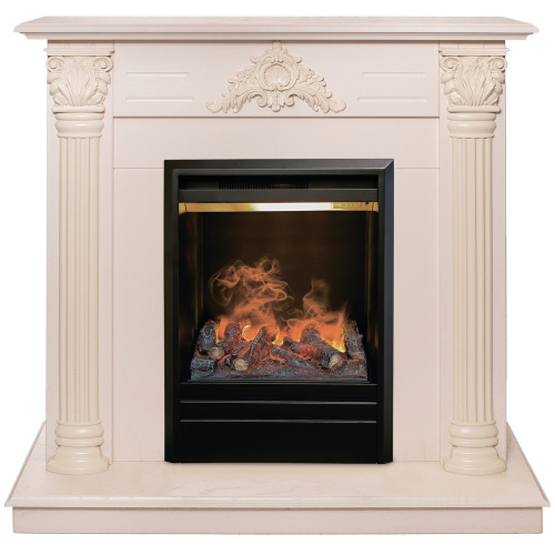 Электрокамин RealFlame Stefania WT айвори с очагом 3D Olympic