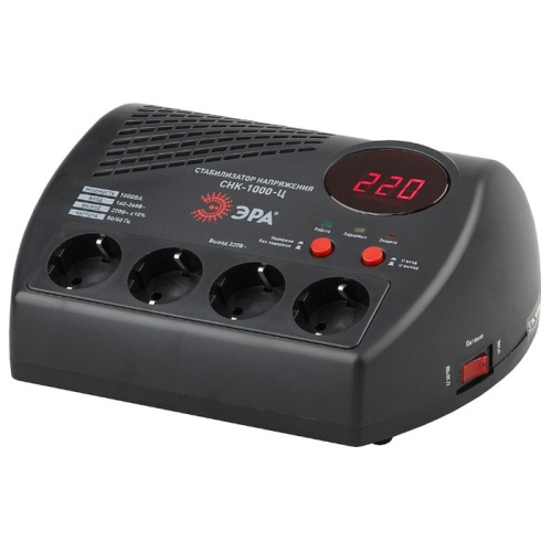 Стабилизатор напряжения ЭРА Б0031072 СНК-1000-Ц