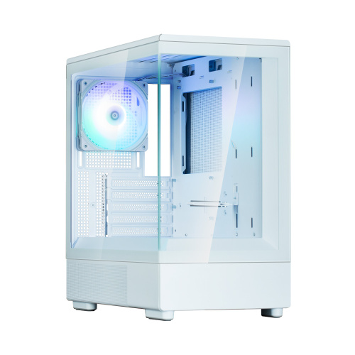 Корпус ZALMAN P10, mATX, White, Window, 2x3.5", 3x2.5", 1xUSB Type-C, 1xUSB3.0, Rear 1x120mm ARGB
