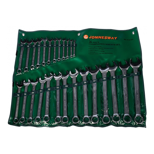 Набор ключей комбинированных Jonnesway W26126S (47752) 26 пр.