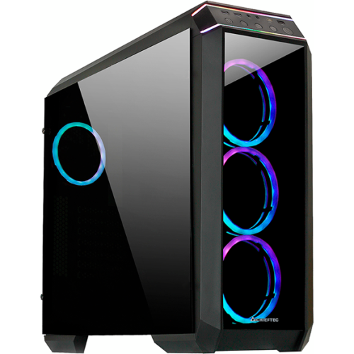 Корпус Chieftec Stallion II (GP-02B-UC-OP) черный без БП ATX 4x120mm 1xUSB2.0 2xUSB3.1 audio bott PSU