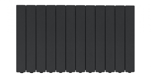 Алюминиевый радиатор отопления Fondital 500/100 Blitz Super B4  Black Coffee 12 секций