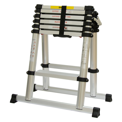 Стремянка телескопическая SHTOK 20017 2.0м без чехла