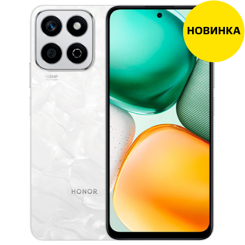 Смартфон Honor X7C 6/128Гб Lte Лунный Белый