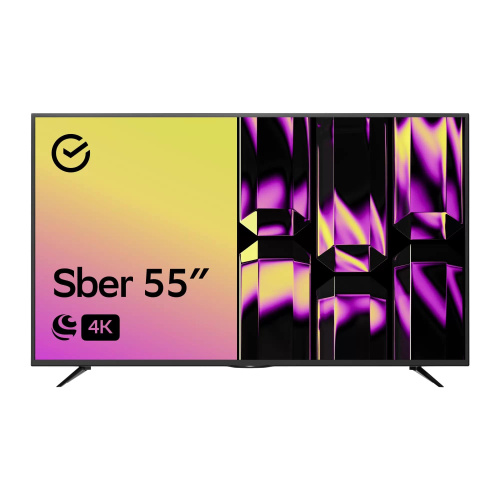 55" (139 см) LED-телевизор Sber SDX-55U4127 черный