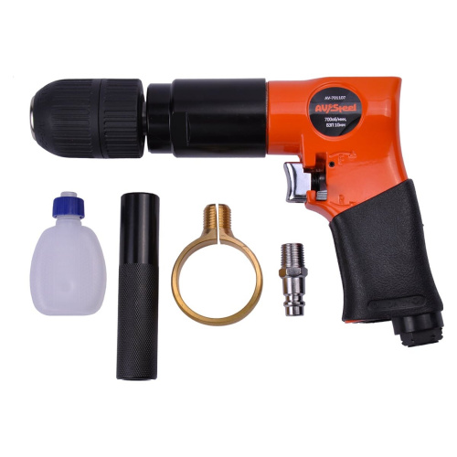 Пневмодрель AV Steel AV-701107 700 обмин, БЗП 13мм