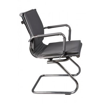 Кресло Бюрократ CH-993-Low-V/grey низкая спинка серый искусственная кожа