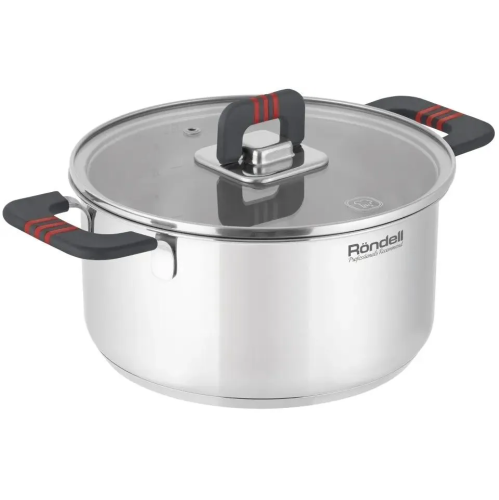 Кастрюля Rondell Stripes RDS-1637 2.8л стальной