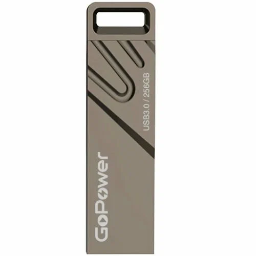 USB-флешка GoPower Titan (00-00027356) 256GB USB3.0 металл черный графит