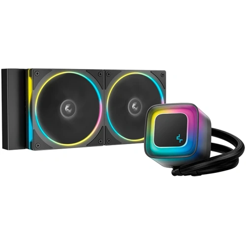 СВО DEEPCOOL LE240 Pro LGA1851/1700/1200/115X/AM5/AM4 (TDP 250W, ARGB Lighting, Anti-Leak edition, PWM, Dual Fan) RET